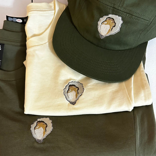 Sydney Rock Oyster Embroidered T-shirt | Aussie Marine Life Collection