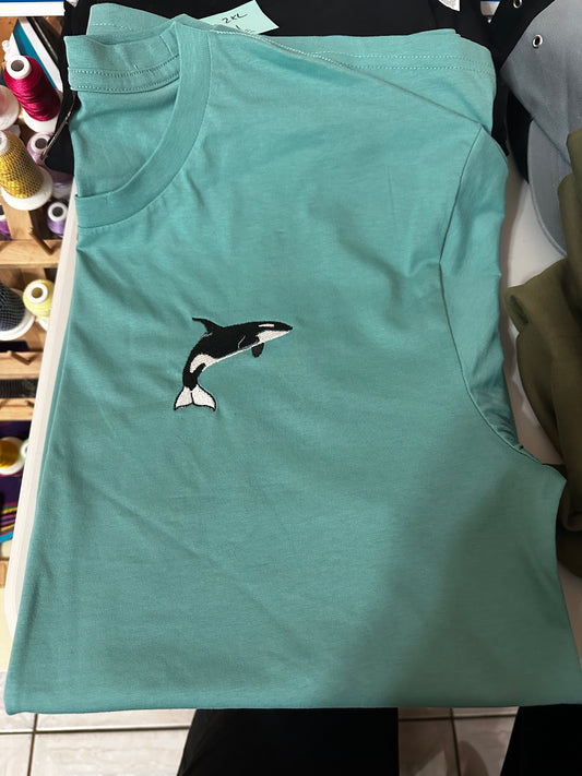 Orca Embroidered T-shirt | Aussie Marine Life Collection