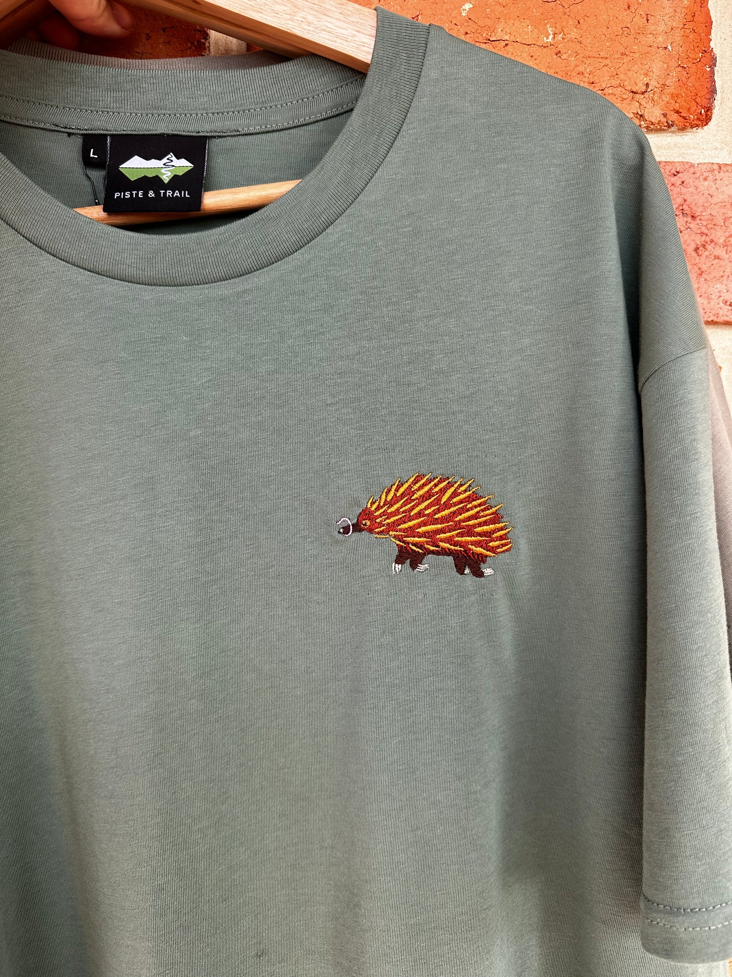 Echidna Embroidered T-shirt | Aussie Animal Collection