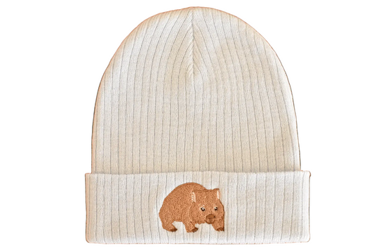 Wombat Recycled Beanie | Aussie Animal Collection