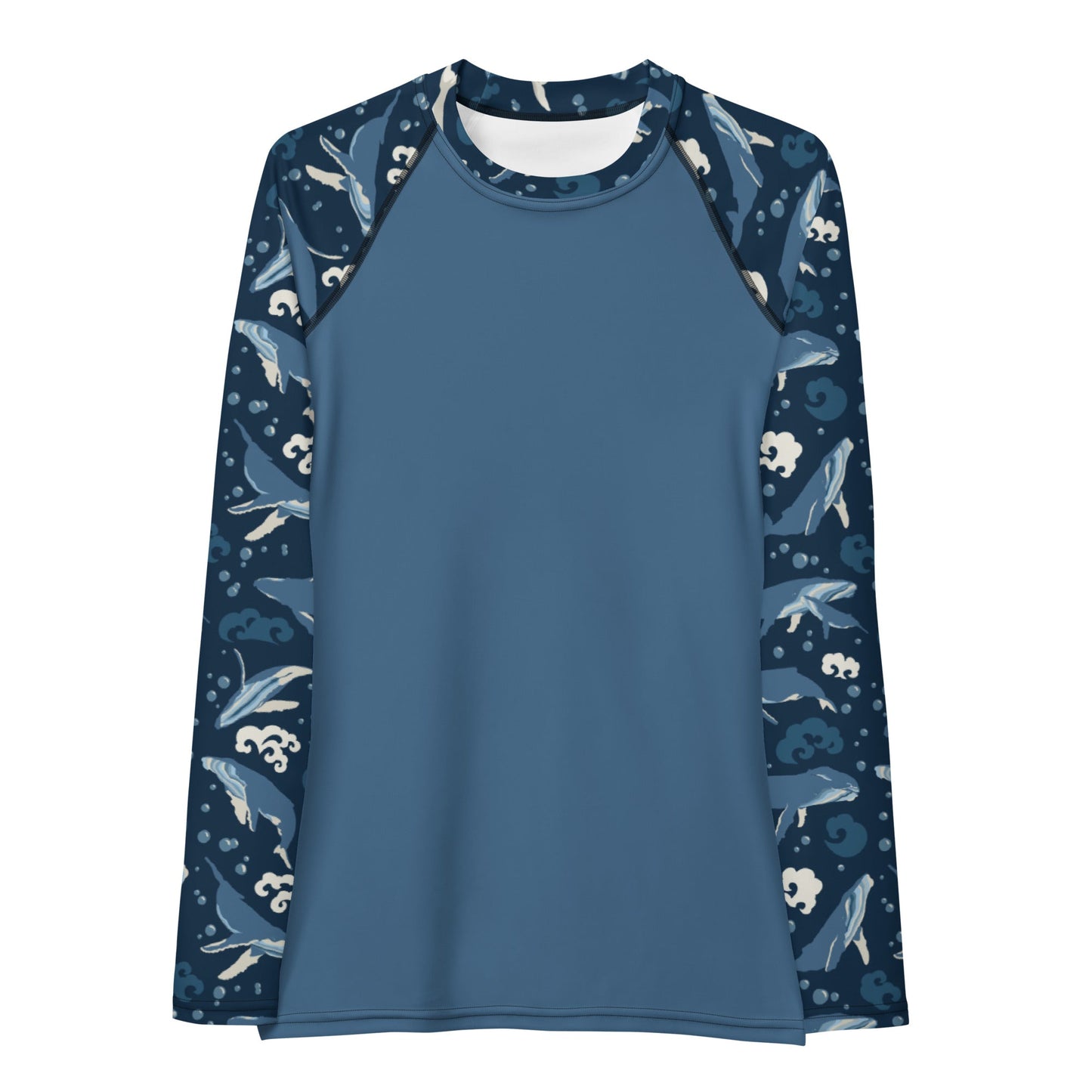 Humpback Whales Women's UPF50+ Athletic Rash Guard - Piste and Trail Rash Guard