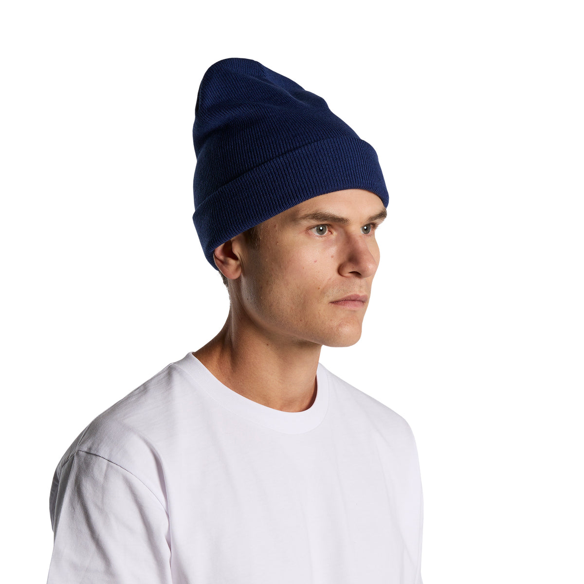 Custom Embroidered Cuff Beanie - 50mm high max