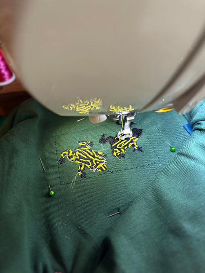 Corroboree Frog Embroidered T-shirt | Aussie Animal Collection