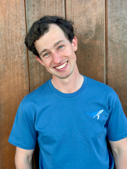 Humpback Whale Embroidered T-shirt | Aussie Marine Life Collection
