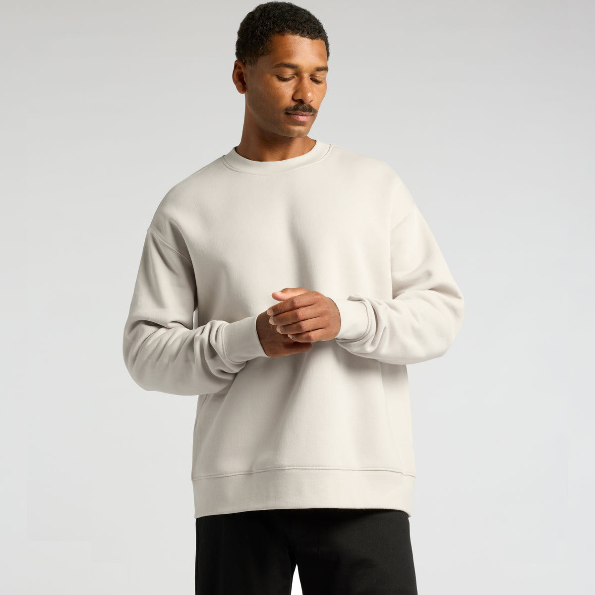 Custom Embroidered Sweatshirt - 100mm x 100mm Lapel/Centre Logo