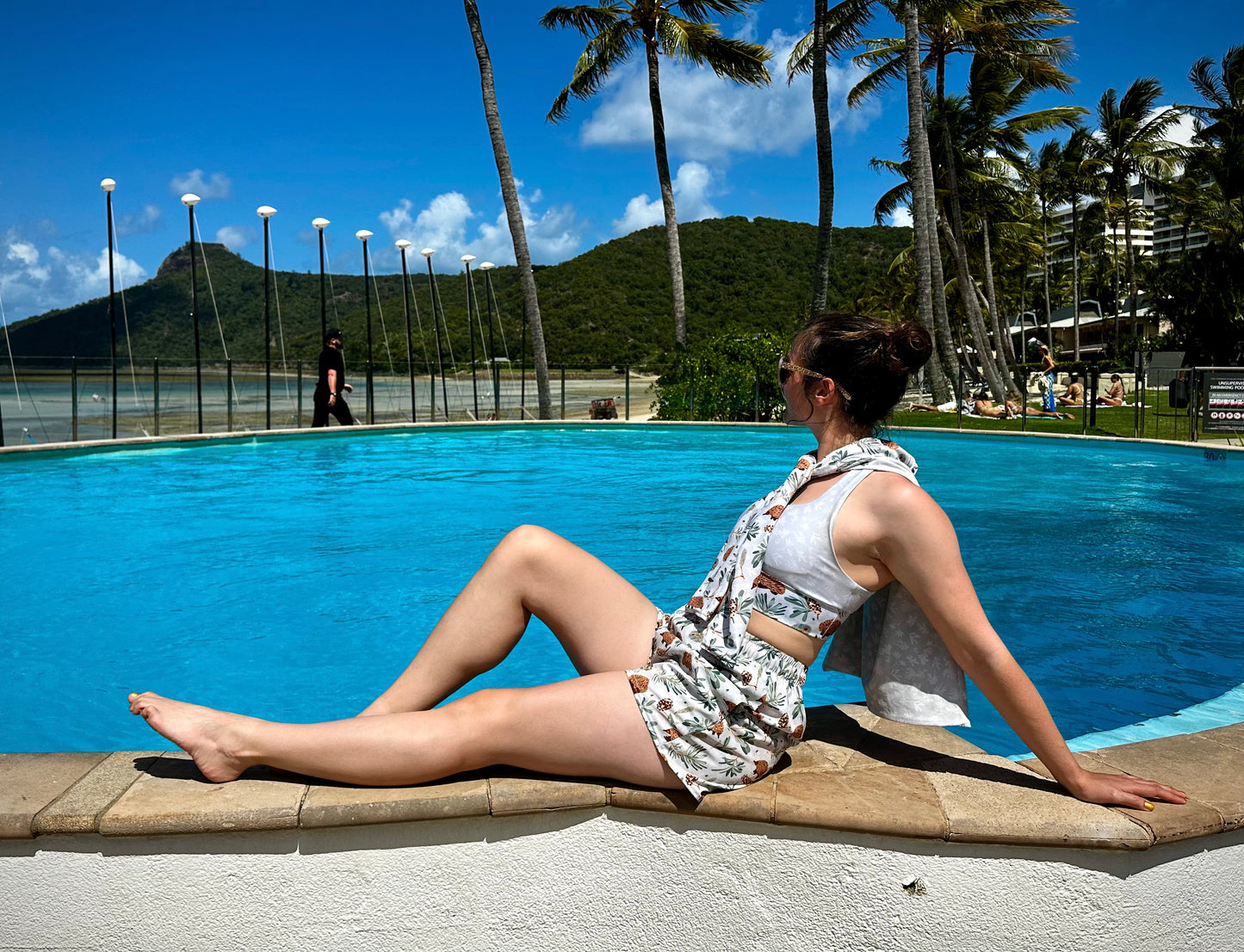 Echidna & Coastal Banksia Women's Recycled Athletic Board Shorts