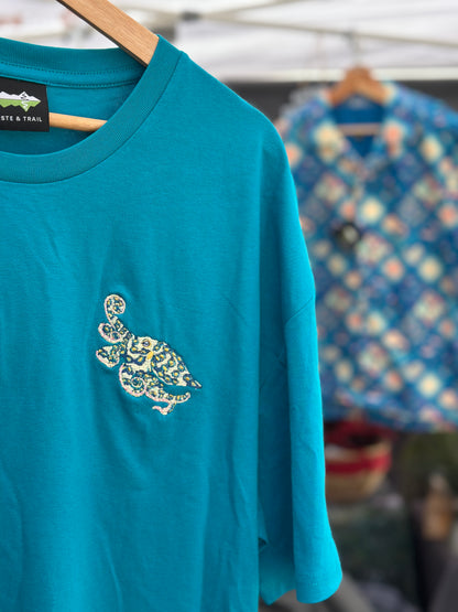 Blue Ringed Octopus Embroidered T-shirt | Aussie Marine Life Collection