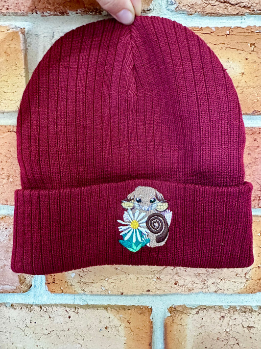 Pygmy Possum Embroidered Recycled Beanie | Aussie Animal Collection