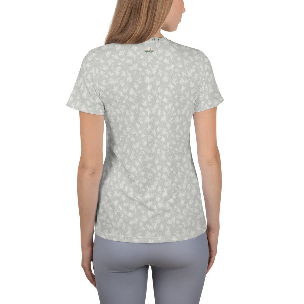 Echidna & Coastal Banksia Breathable Women's Athletic T-shirt - Piste and Trail T-Shirt