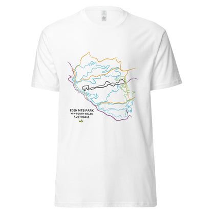 Eden MTB Park Trail Map Unisex Organic T-shirt - Piste and Trail T-Shirt