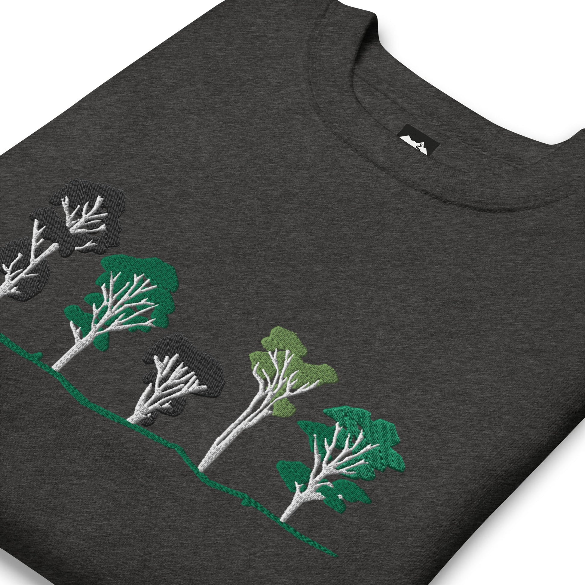 Eucalyptus Trees Embroidered Sweatshirt - Piste and Trail Sweatshirt