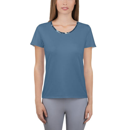 Humpback Whales Women's Breathable Athletic T-shirt - Piste and Trail T-Shirt