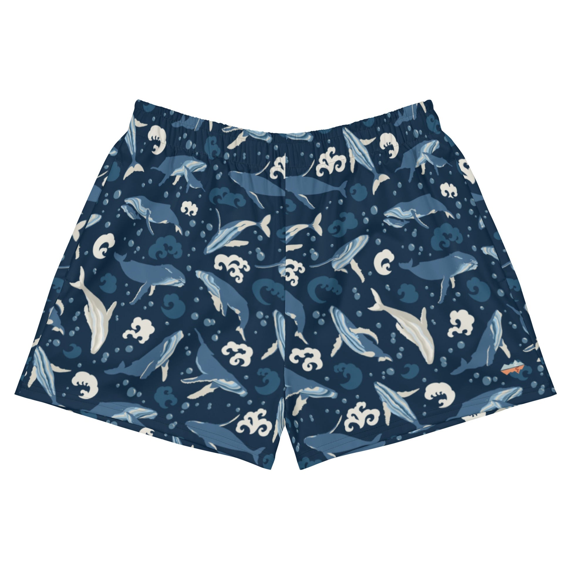 Humpback Whales Women’s Recycled Board Shorts - Piste and Trail Board Shorts