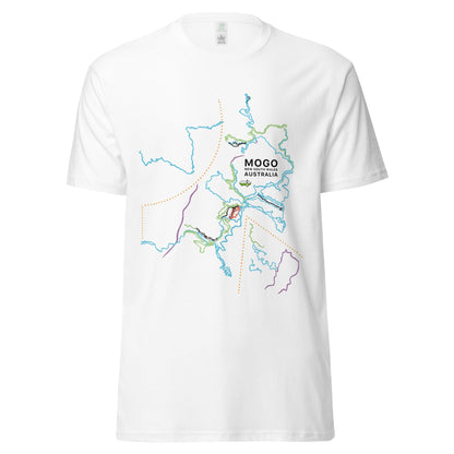 MOGO MTB Trail Map Organic Cotton T-Shirt - Piste and Trail T-Shirt