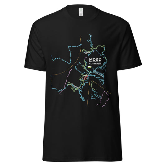 MOGO MTB Trail Map Organic Cotton T-Shirt - Piste and Trail T-Shirt