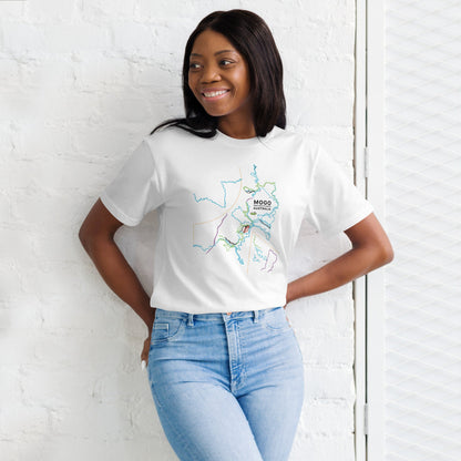 MOGO MTB Trail Map Organic Cotton T-Shirt - Piste and Trail T-Shirt