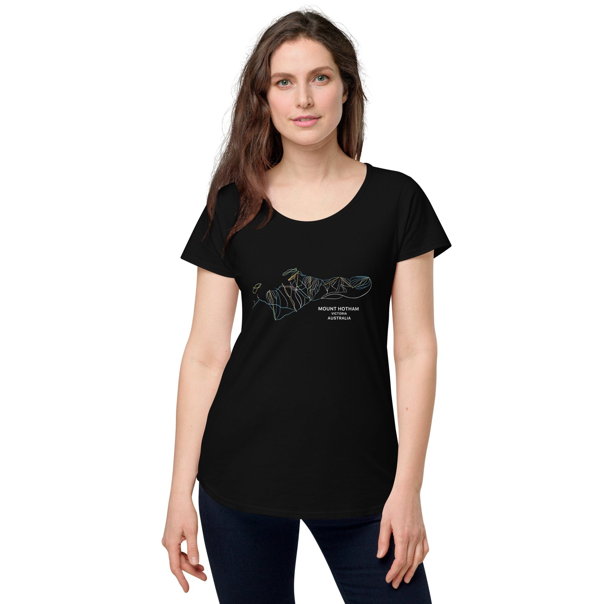 Mount Hotham Ski Women’s Tee - Piste and Trail T-Shirt