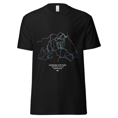 Narooma MTB Park Mountain Map Organic T-shirt - Piste and Trail T-Shirt