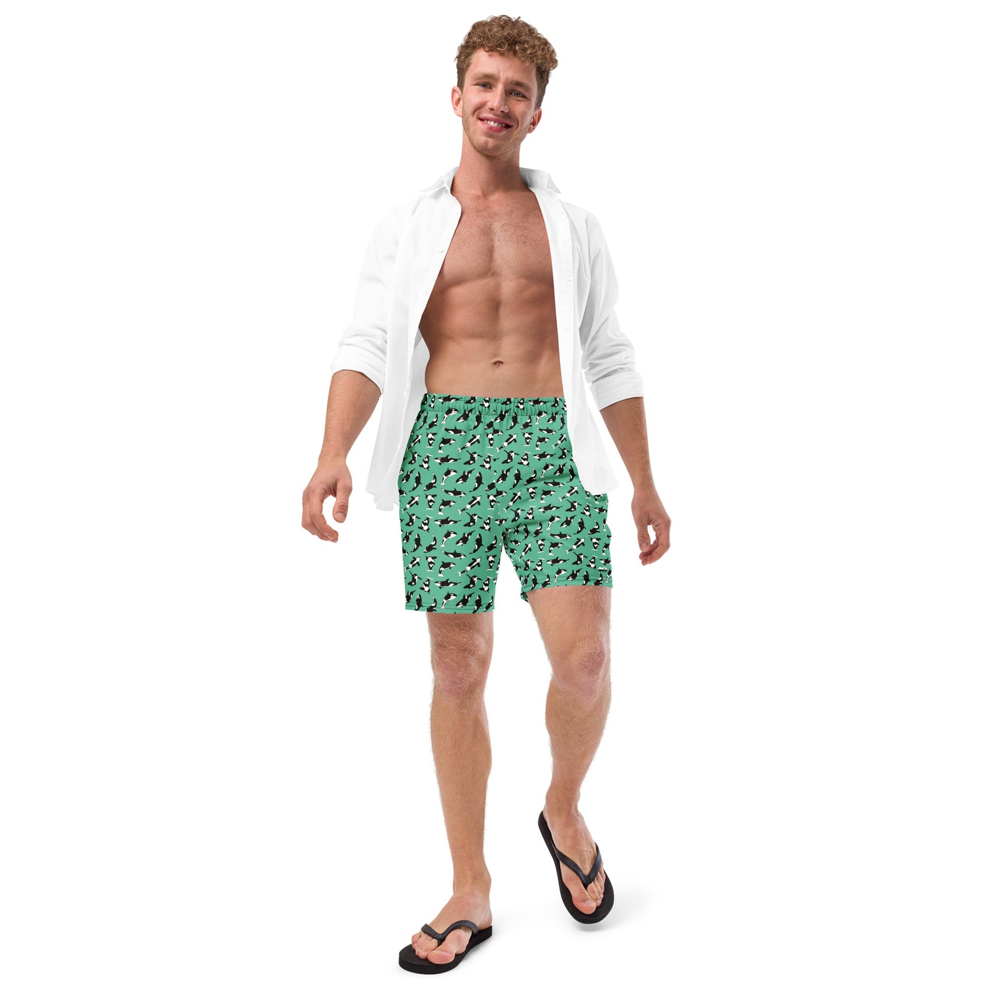 Orcas of Eden UPF50+ Recycled Swim Short - Piste and Trail Board Shorts