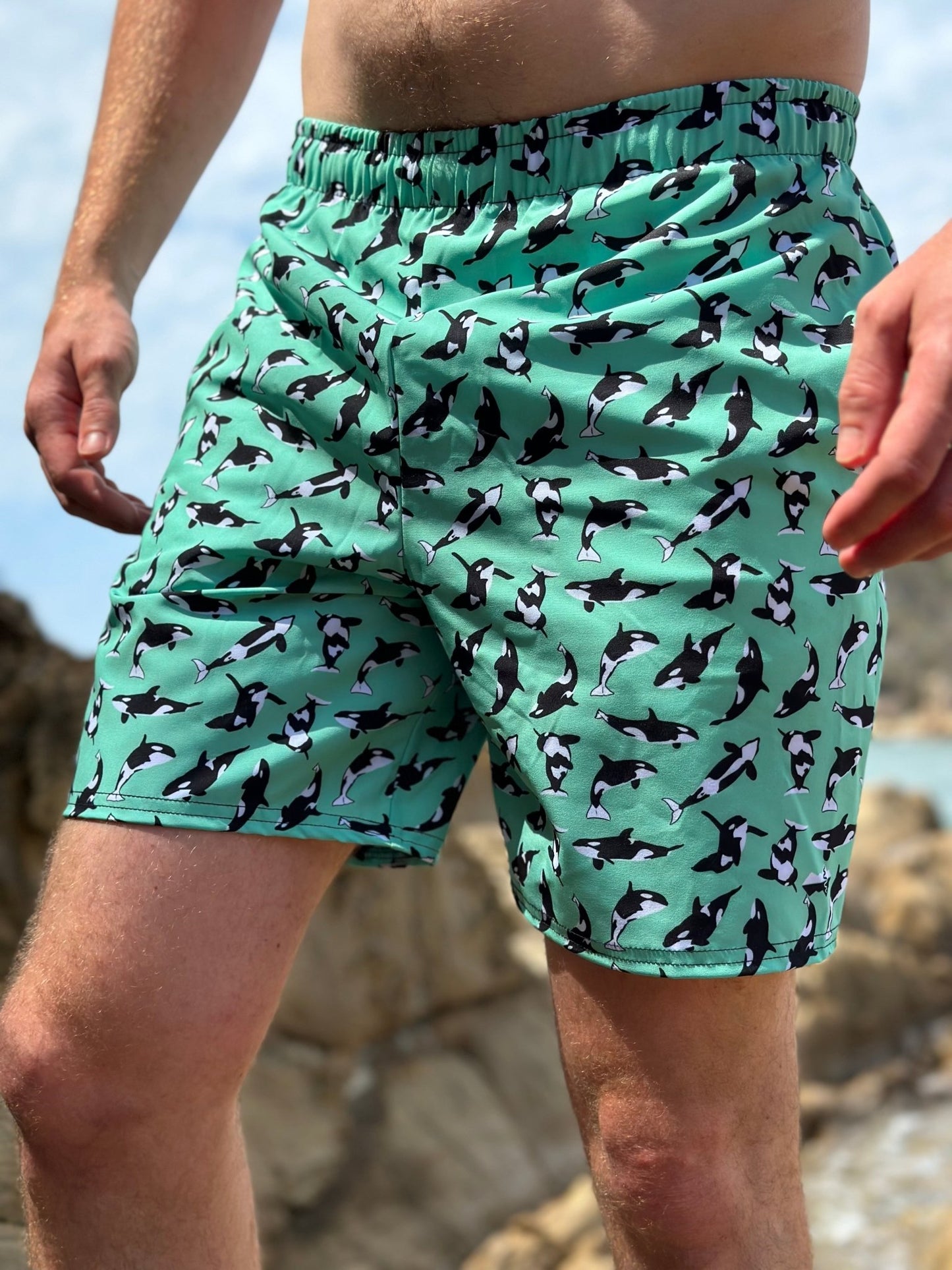 Orcas of Eden UPF50+ Recycled Swim Short - Piste and Trail Board Shorts