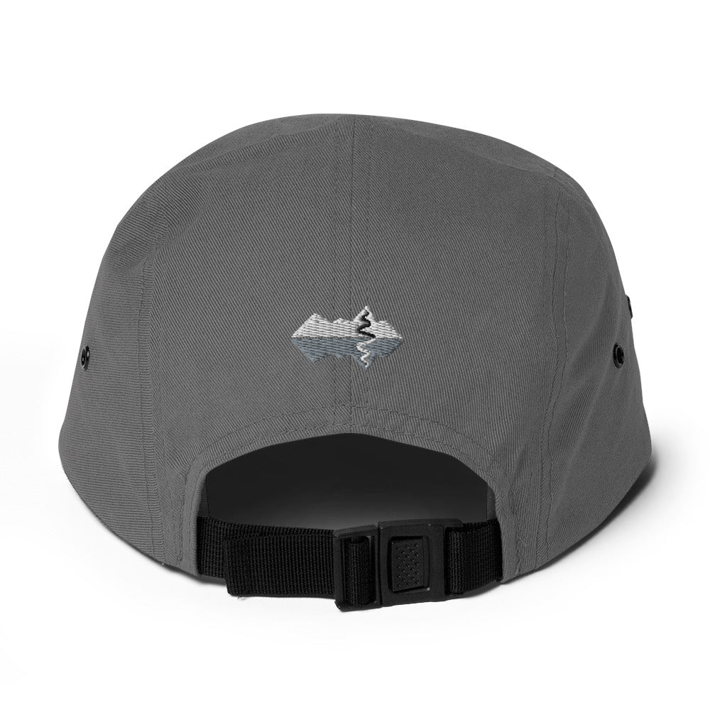 Perfectly Imperfect Snowflake A Little Grey 5 Panel Cap - Piste and Trail Cap