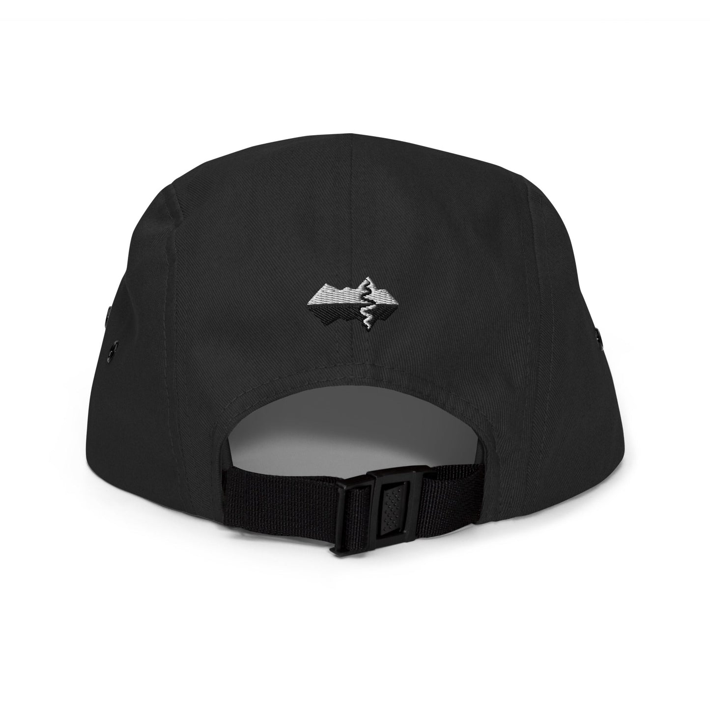 Perfectly Imperfect Snowflake C Little Black 5 Panel Cap - Piste and Trail Cap