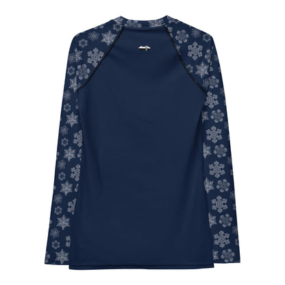 Perfectly Imperfect Snowflakes UPF50+ Women's Athletic Top/Rashie - Piste and Trail Rash Guard