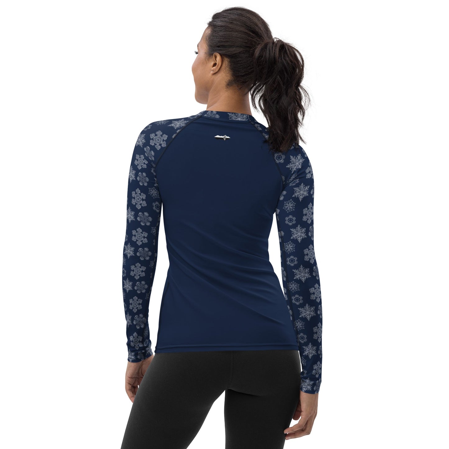 Perfectly Imperfect Snowflakes UPF50+ Women's Athletic Top/Rashie - Piste and Trail Rash Guard