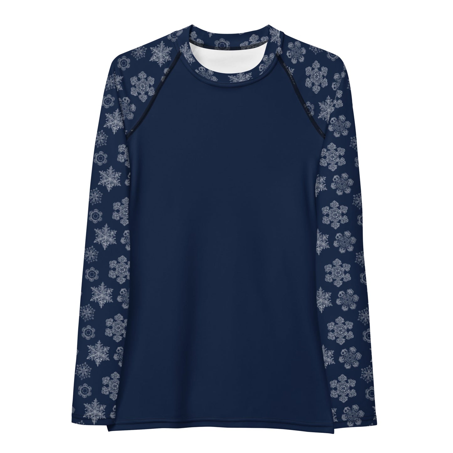 Perfectly Imperfect Snowflakes UPF50+ Women's Athletic Top/Rashie - Piste and Trail Rash Guard