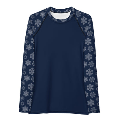 Perfectly Imperfect Snowflakes UPF50+ Women's Athletic Top/Rashie - Piste and Trail Rash Guard