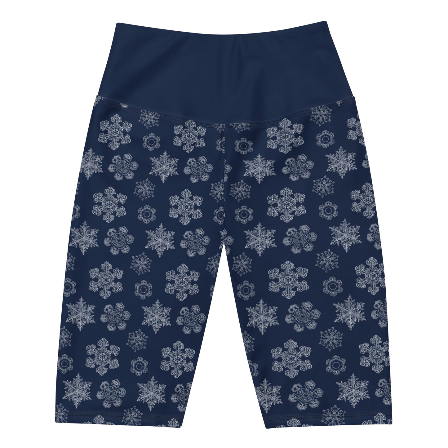 Perfectly Imperfect Snowflakes Women's Long Bike Shorts - Piste and Trail Bike Shorts