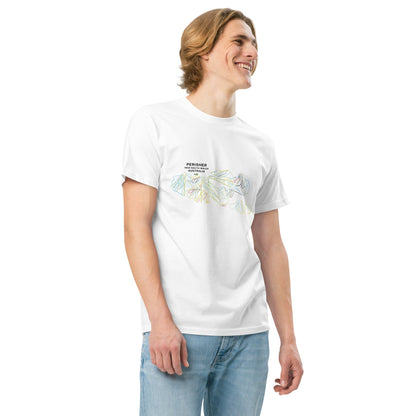 Perisher Mountain Map Organic T-shirt - Piste and Trail T-Shirt