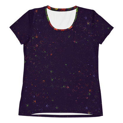 Rainbow Lorikeet Breathable Women's Athletic T-shirt - Piste and Trail T-Shirt