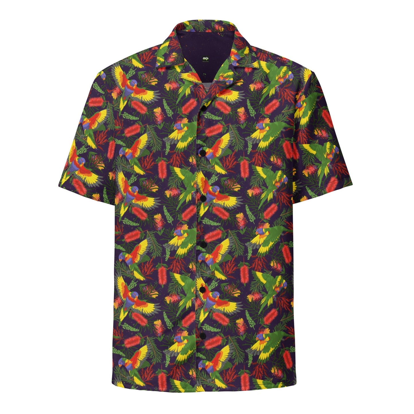 Rainbow Lorikeet Recycled PARTY SHIRT - Piste and Trail Party Shirt