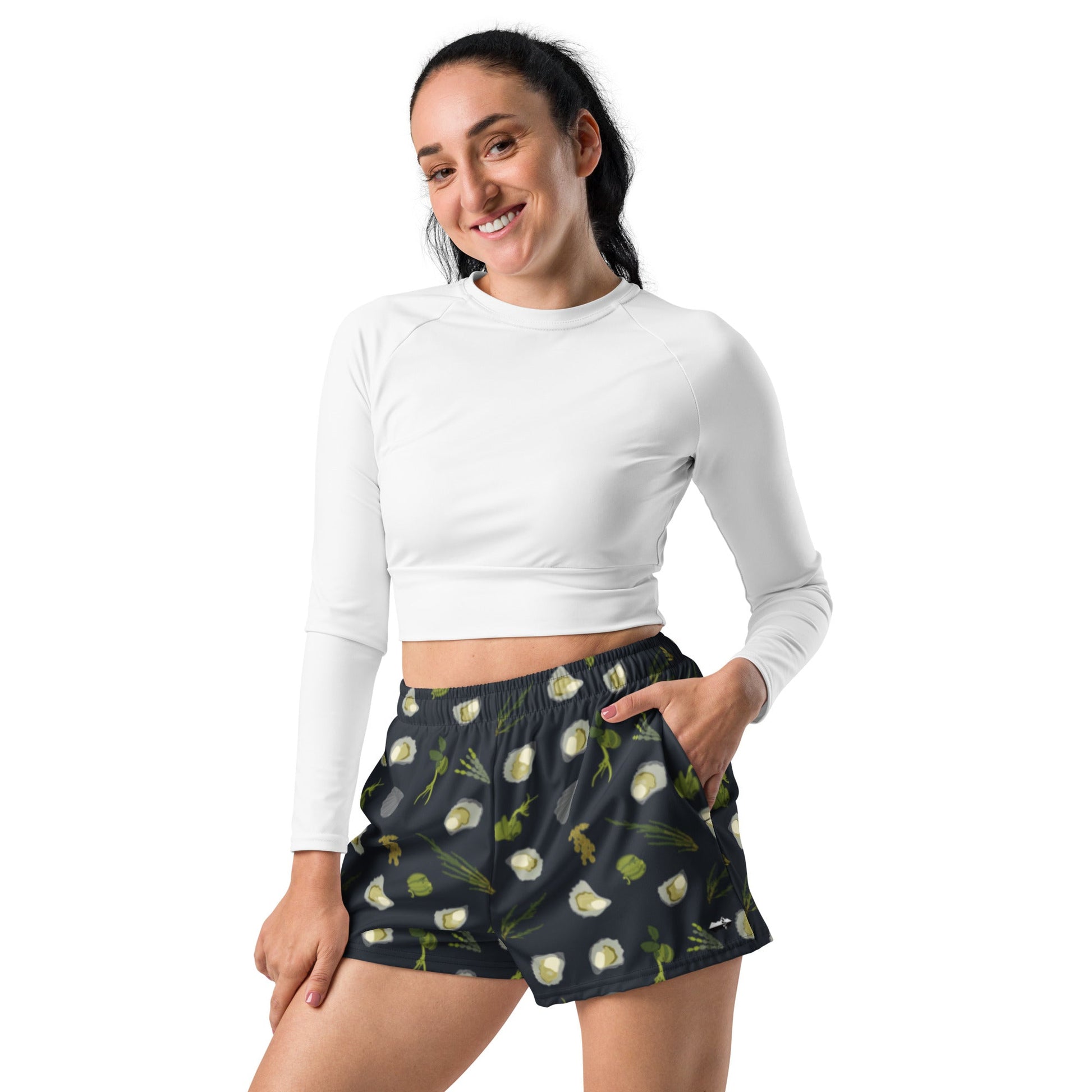 Sydney Rock Oyster Women’s Recycled Athletic Board Shorts - Piste and Trail Board Shorts