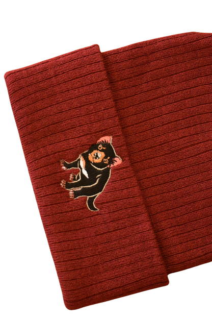 Tasmanian Devil Recycled Beanie | Aussie Animal Collection