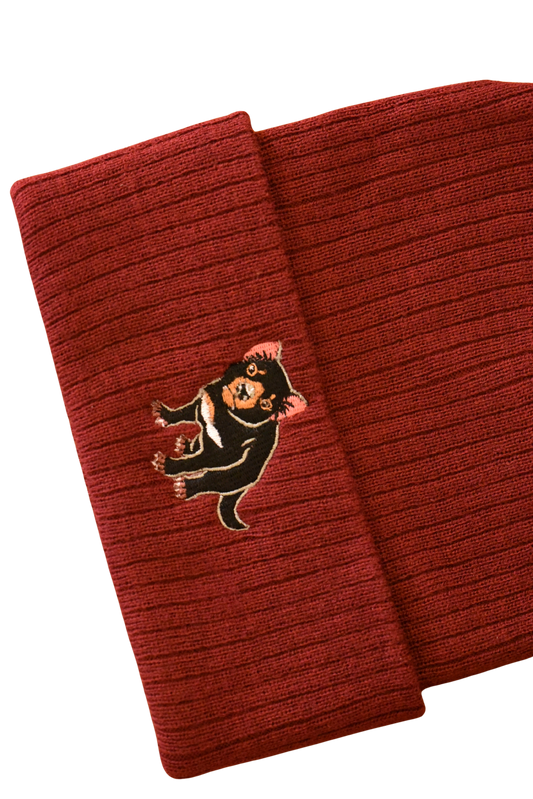 Tasmanian Devil Recycled Beanie | Aussie Animal Collection