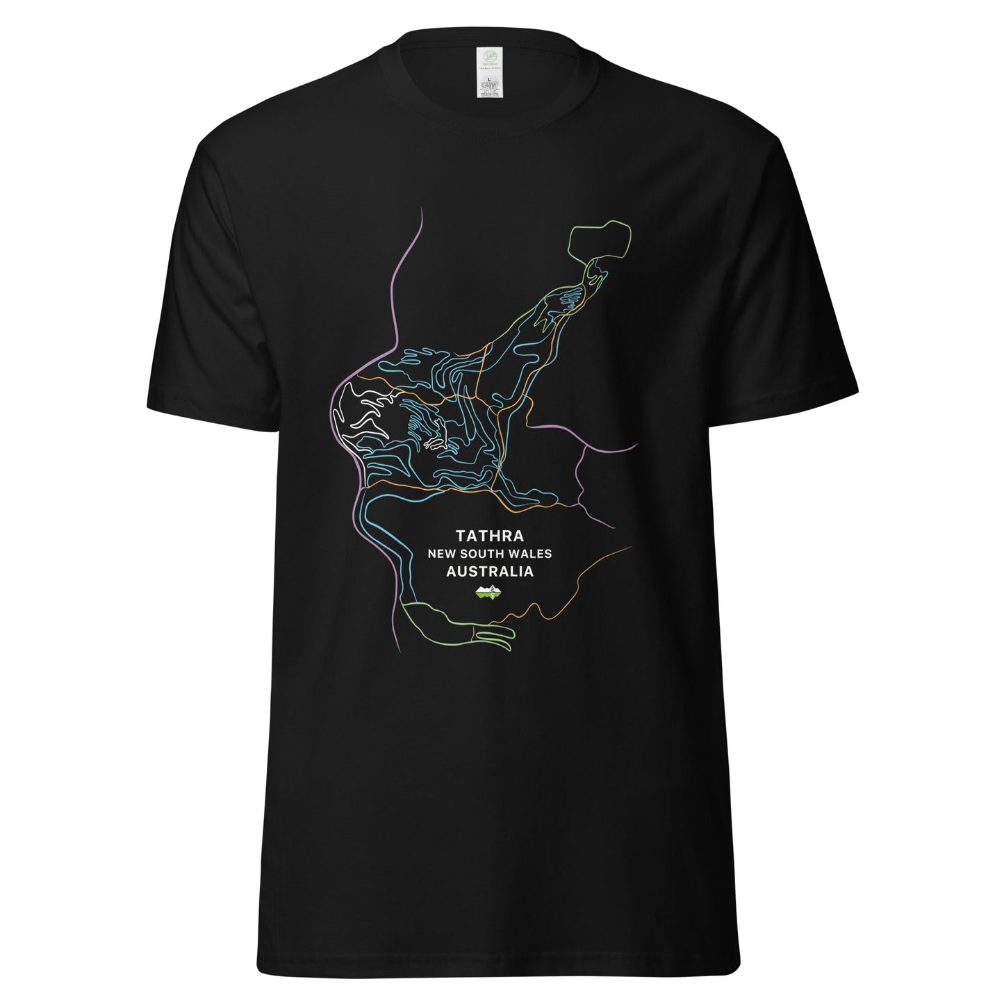 Tathra MTB Trail Map Organic T - shirt - Piste and Trail T - Shirt