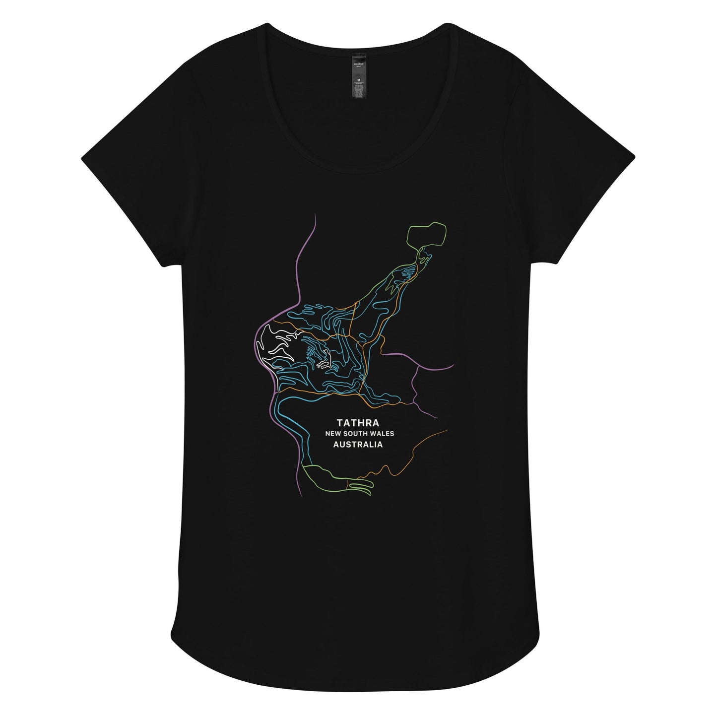 Tathra MTB Trail Map Women’s Tee - Piste and Trail T - Shirt